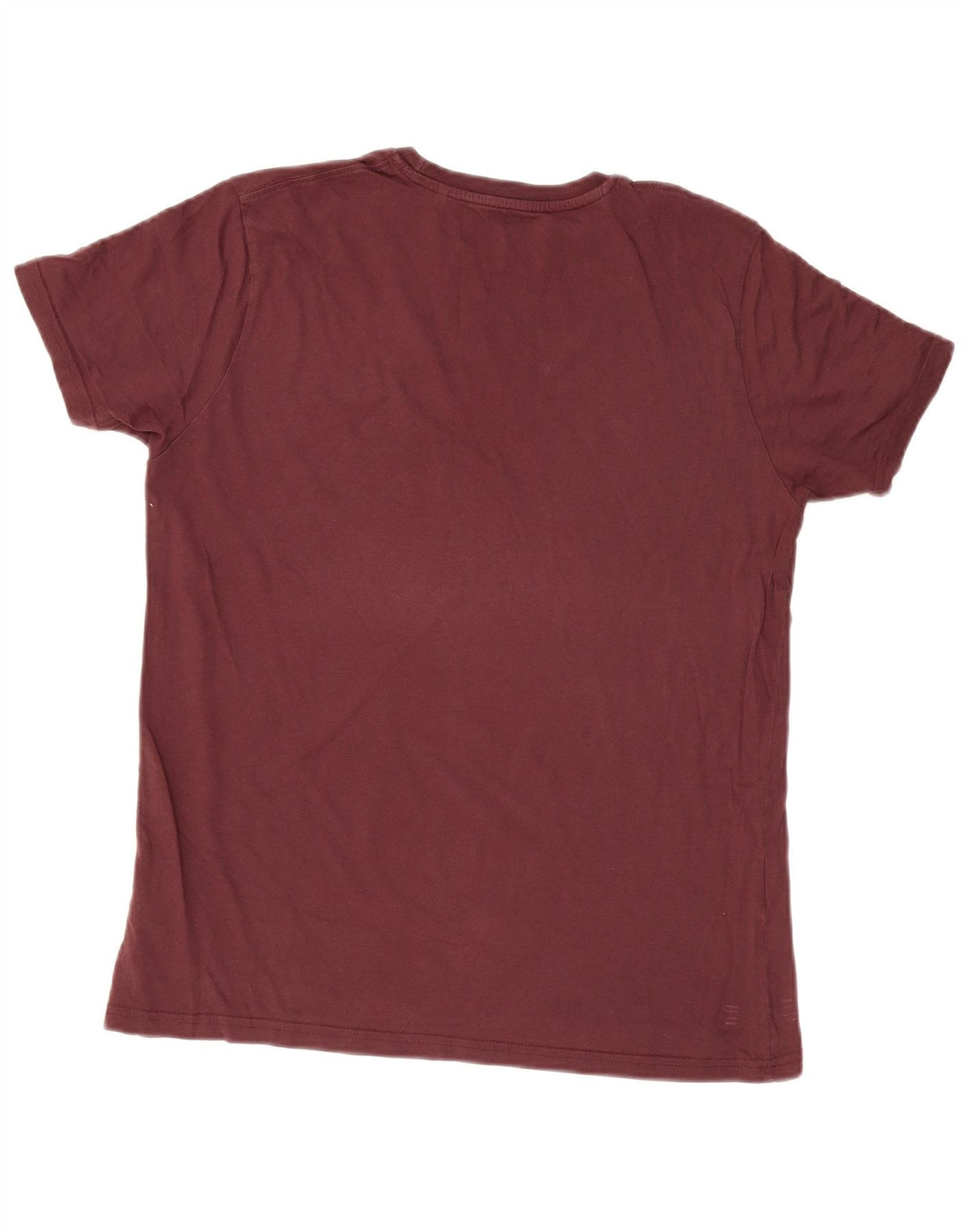 T-shirt grafica da uomo Alpha Industries Top in cotone bordeaux medio