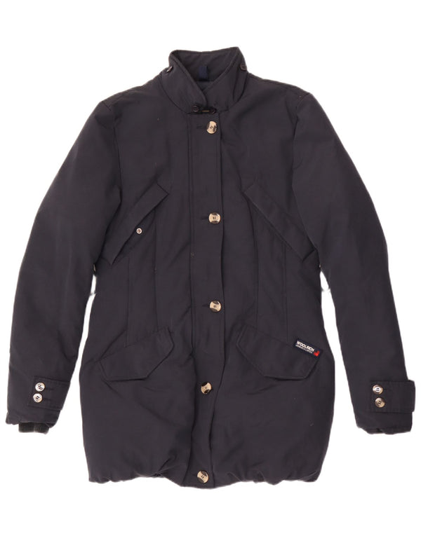 Cappotto imbottito da donna Woolrich UK 10 Small Blu Navy in poliammide