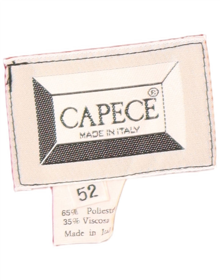 Giacca blazer doppiopetto vintage da uomo IT 52 XL poliestere rosso