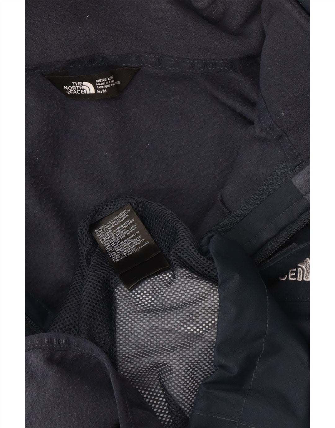 Giacca a vento con cappuccio da uomo The North Face UK 38 medio blu navy