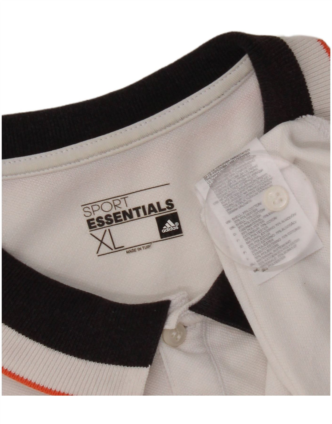 Polo Adidas Climalite da uomo XL in cotone bianco