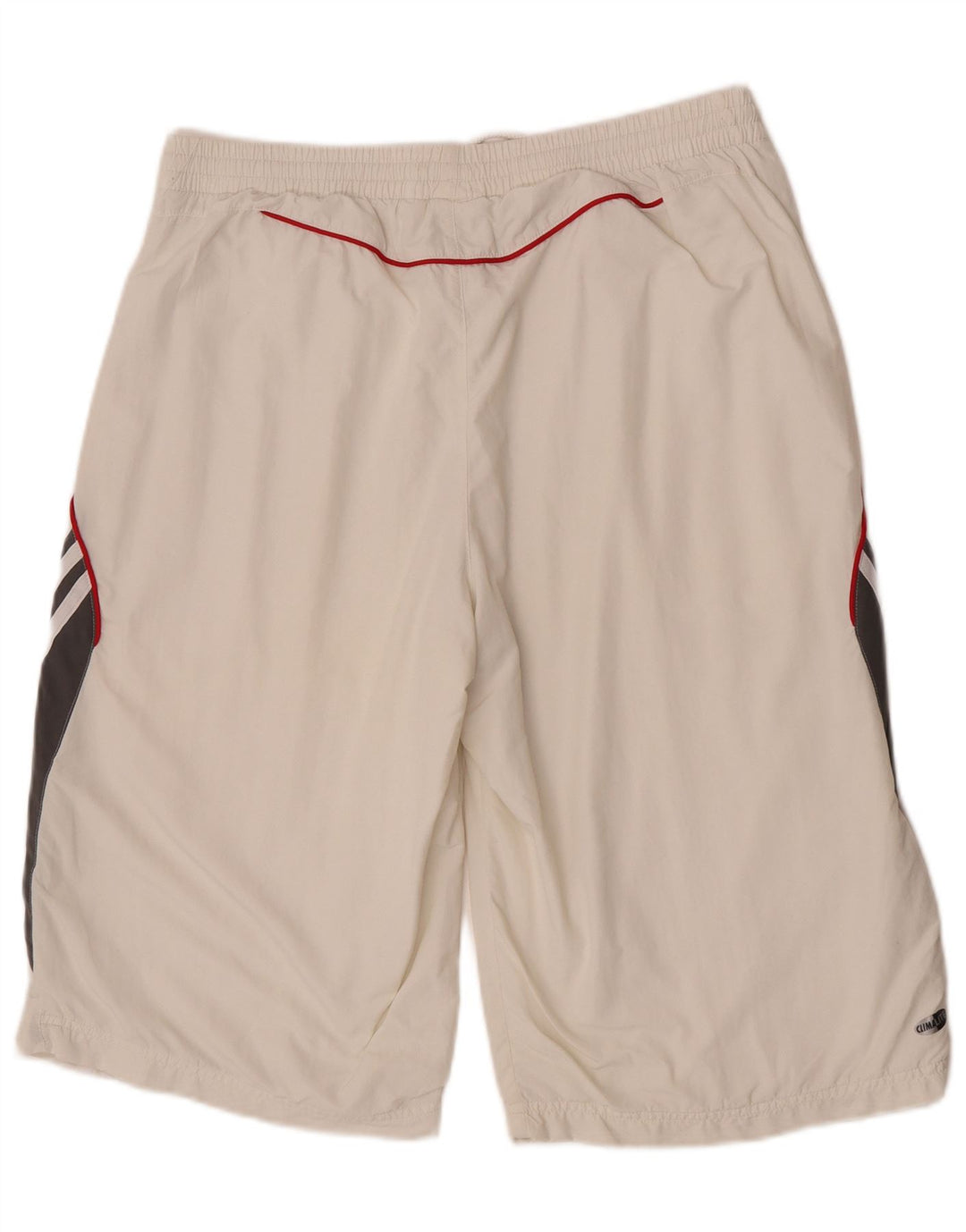 Pantaloncini sportivi Adidas Climalite da uomo, grandi, in poliestere color block bianco