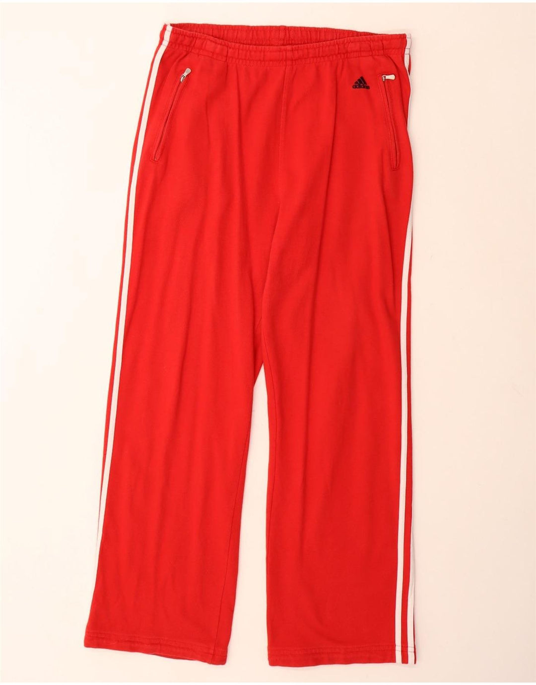 Pantaloni da tuta da uomo ADIDAS UK 42/44 Large Rosso Cotone
