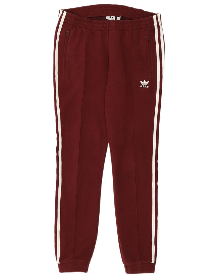 Pantaloni da tuta da donna Adidas Joggers UK 10 Small Bordeaux Poliestere