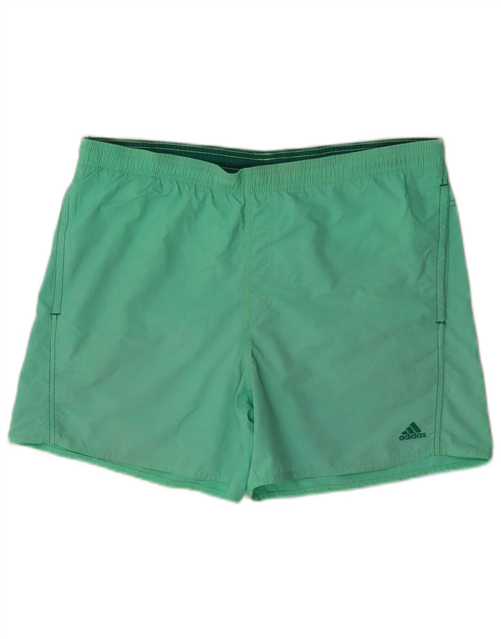 ADIDAS Mens Swimming Shorts Medium  Green Polyester