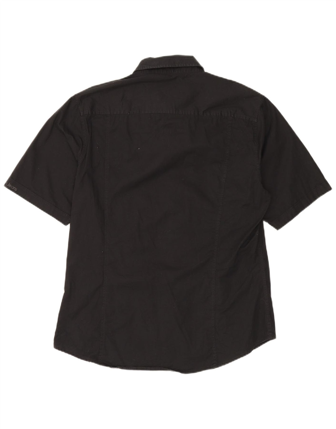 CALVIN KLEIN JEANS Camicia a maniche corte da uomo 2XL Cotone nero