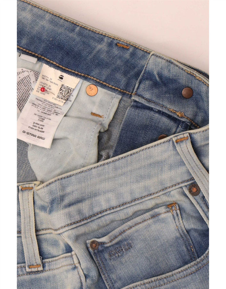 Jeans slim da uomo G-Star 3301 W33 L30 cotone blu