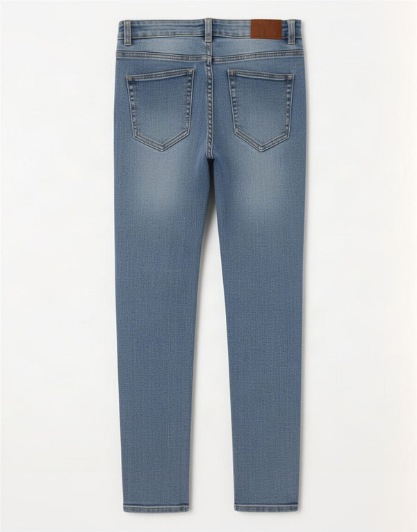 Jeans skinny effetto invecchiato da donna Zara EU 38 piccolo W28 L27 cotone blu