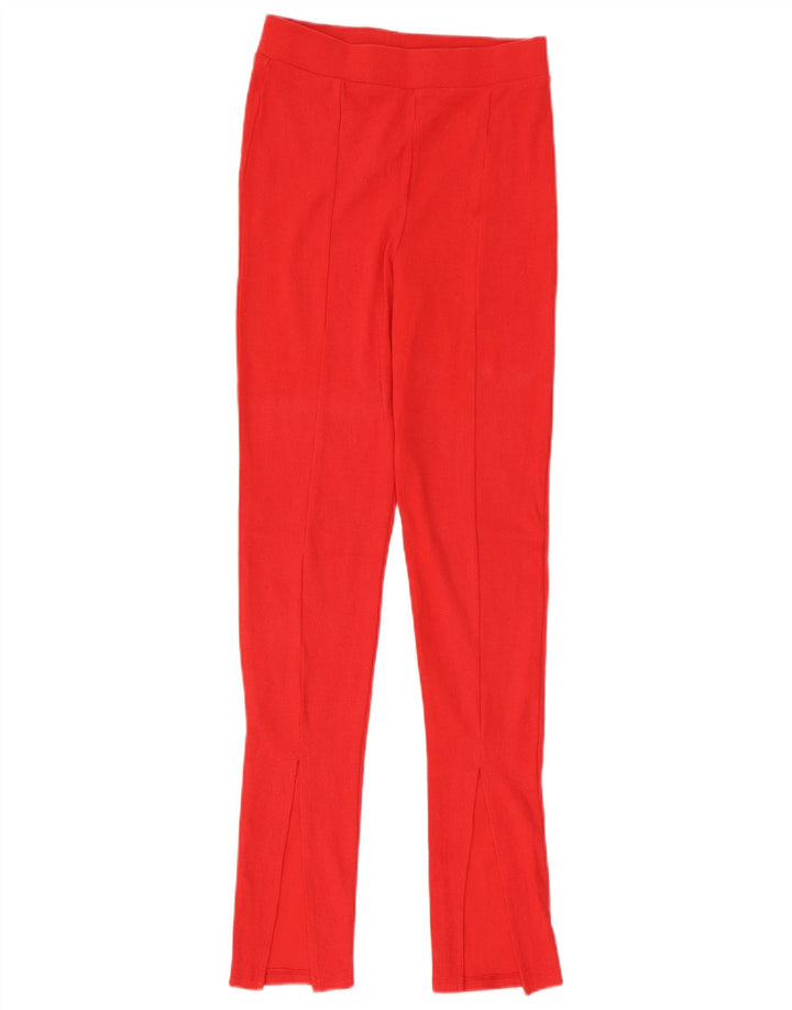Leggings Zara da donna UK 12 cotone rosso medio