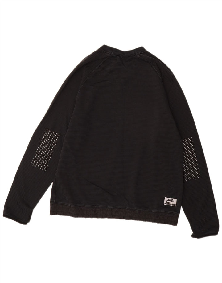 NIKE Felpa da uomo Maglione grande cotone a righe nere