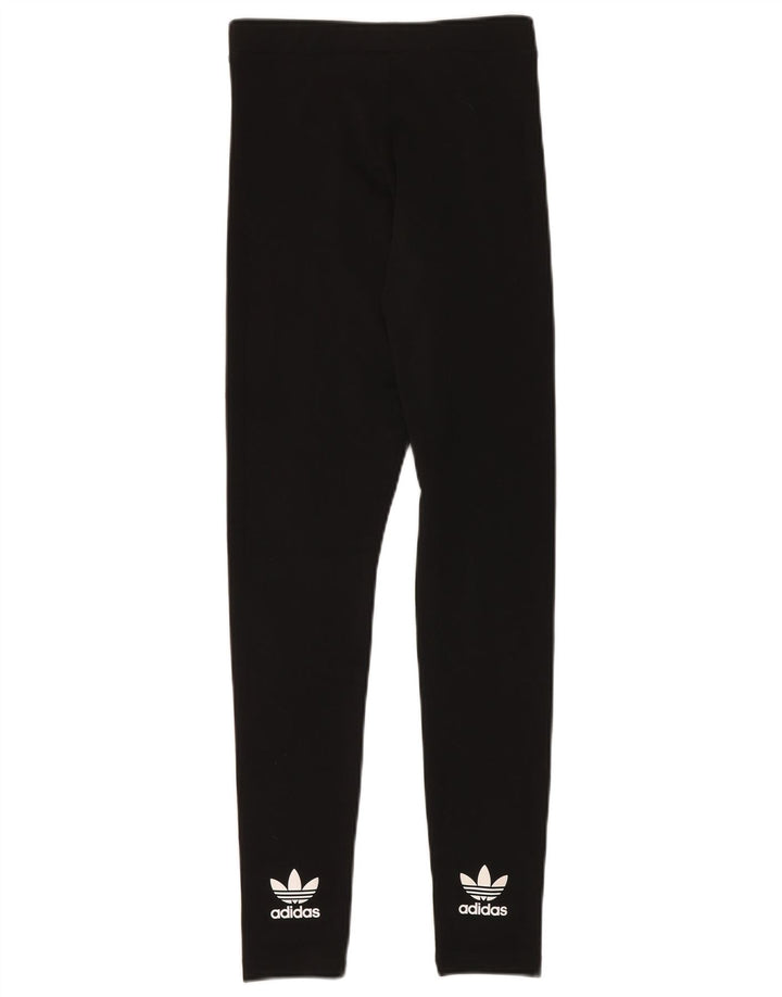 Leggings grafici da donna ADIDAS UK 10 piccoli poliestere nero