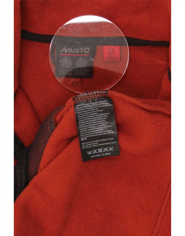 Giacca in pile da donna Musto UK 12 Poliestere arancione medio