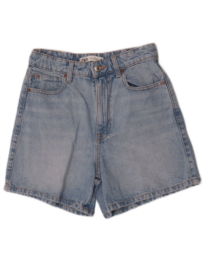 Pantaloncini di jeans da donna ZARA EU 36 XS W26 Blu