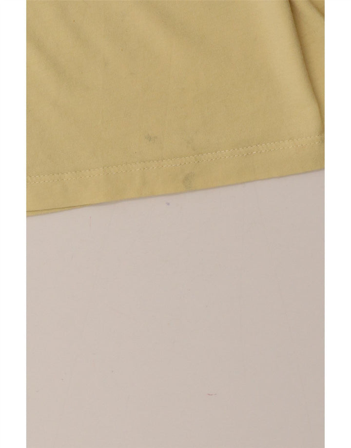 T-shirt da uomo Reiss Top in cotone giallo medio