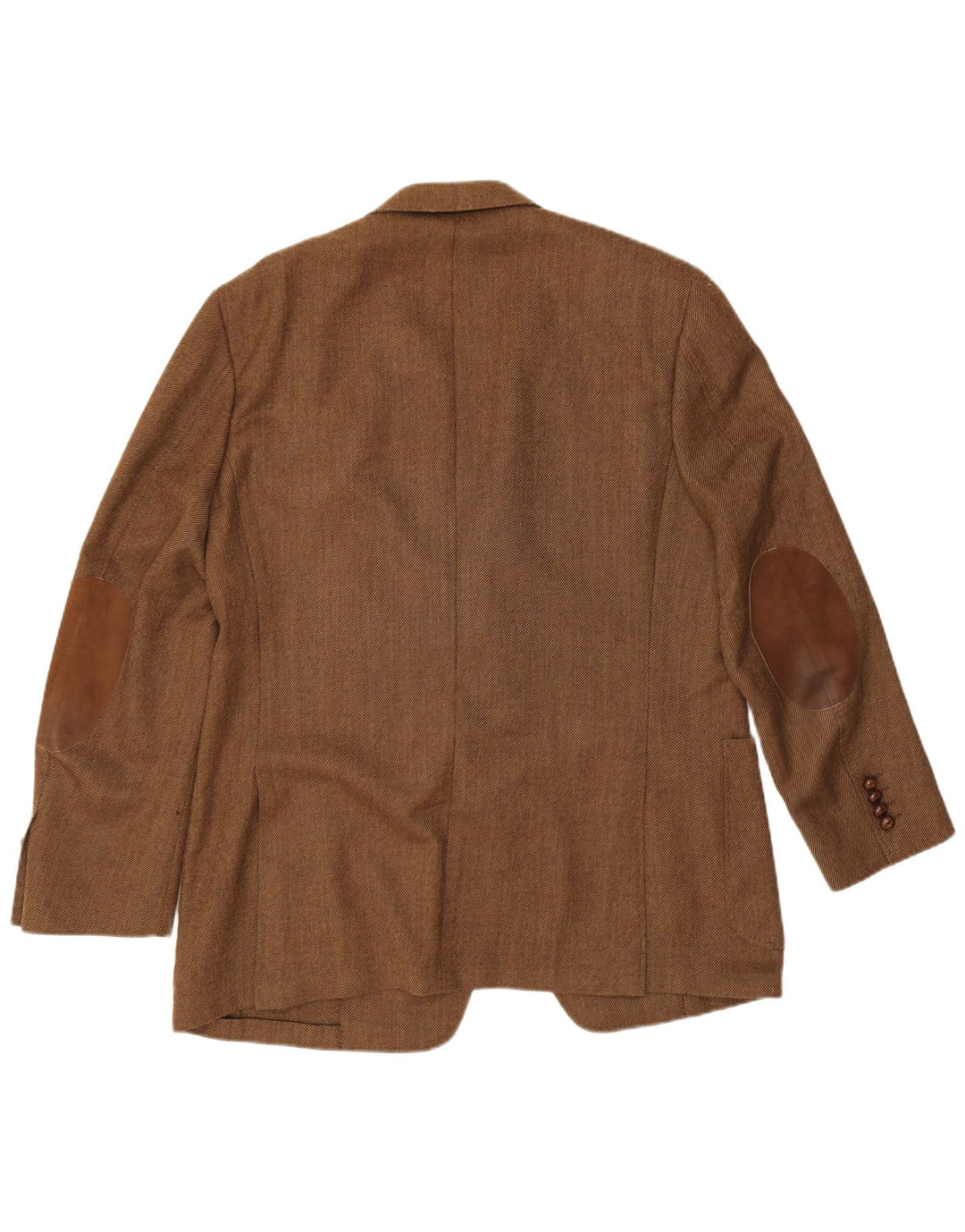 Giacca Blazer 3 Bottoni Canali Uomo IT 54 2XL Lana Vergine Marrone