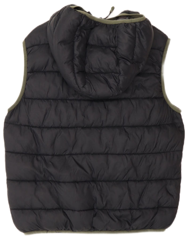Gilet imbottito con cappuccio Champion da ragazzo 13-14 anni XL poliestere nero