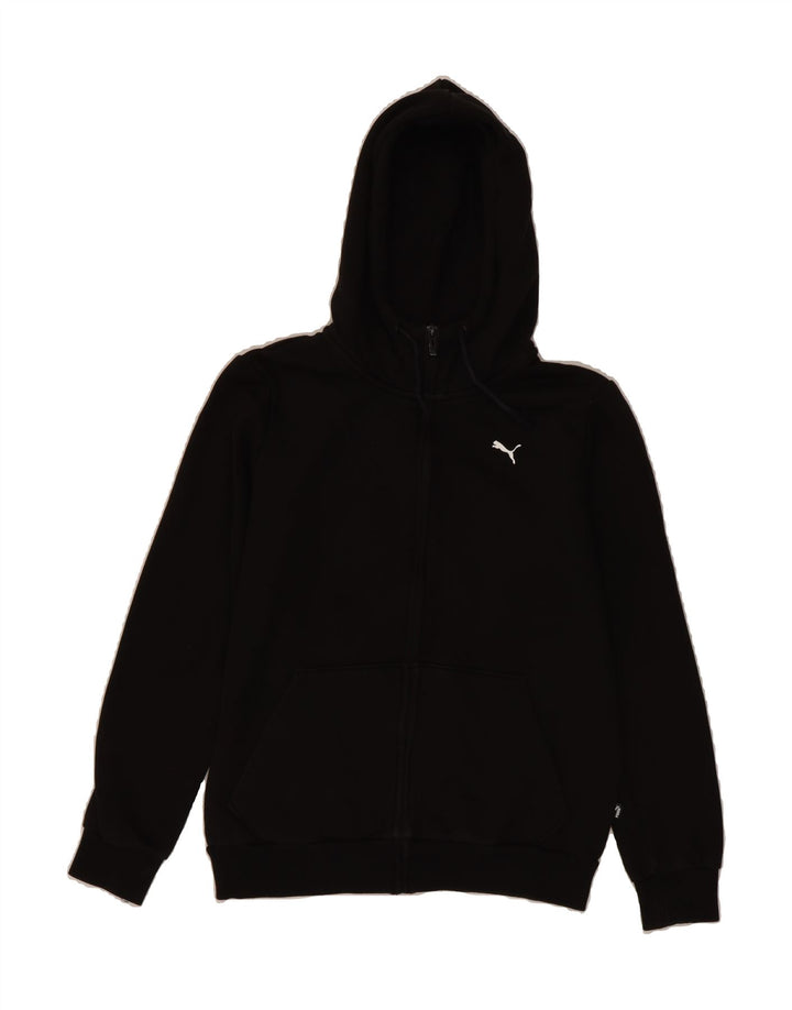 PUMA Mens Zip Hoodie Sweater Small Black Vintage Puma and Second-Hand Puma from Messina Hembry 