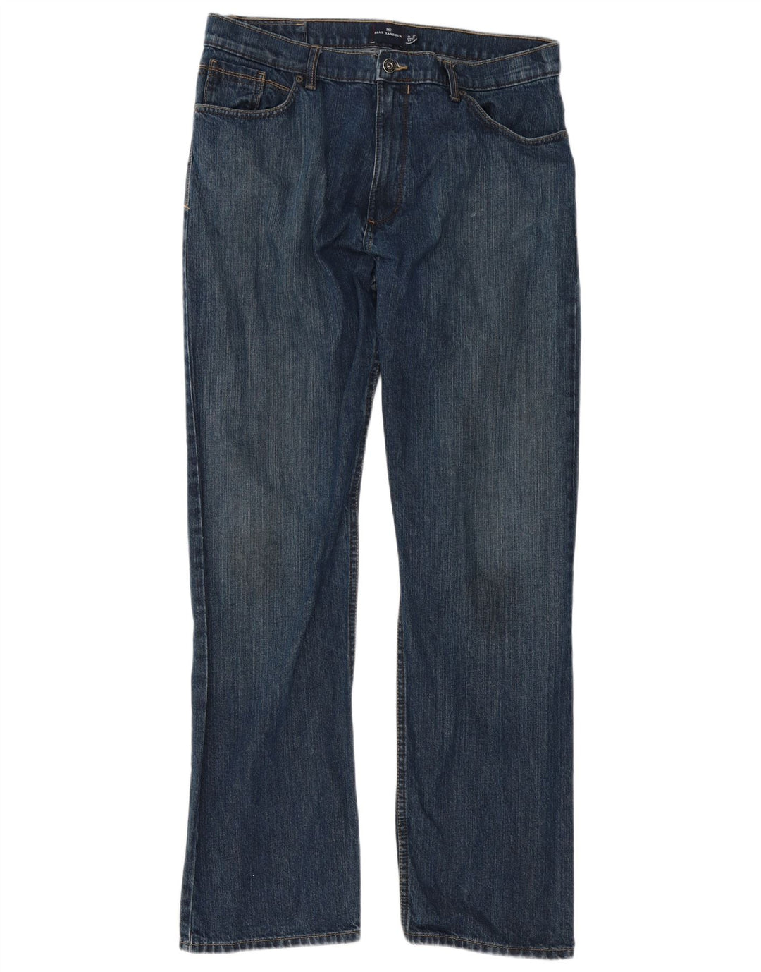 Jeans dritti da uomo Marks & Spencer Blue Harbour W36 L33 cotone blu
