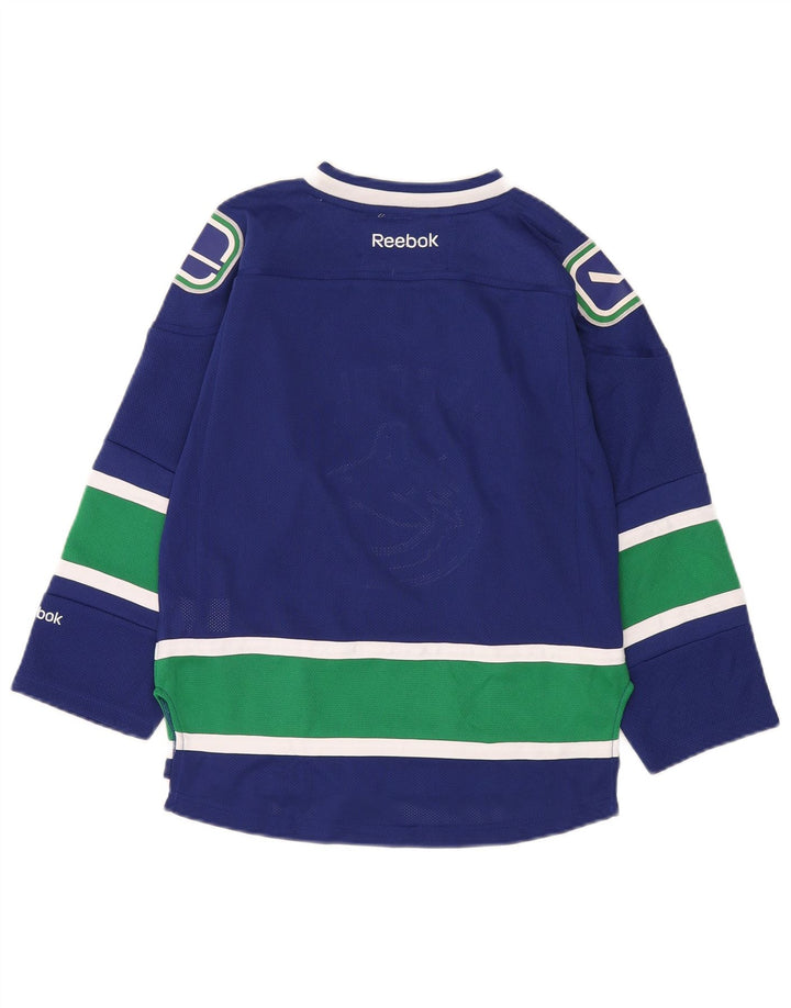 Top Reebok Graphic da bambino a manica lunga 13-14 anni Small Blu Navy