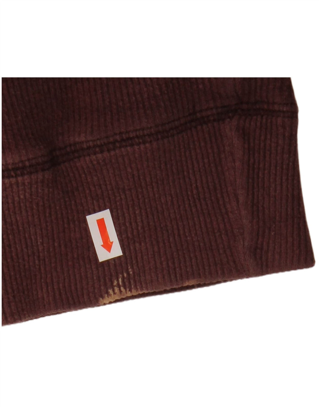 Felpa da uomo con collo con zip Fat Face Maglione cotone bordeaux medio