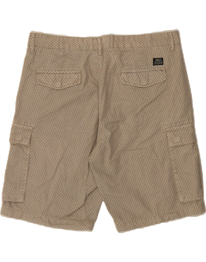 RIFLE Mens Cargo Shorts W36 Large Beige Floral Vintage Rifle and Second-Hand Rifle from Messina Hembry 