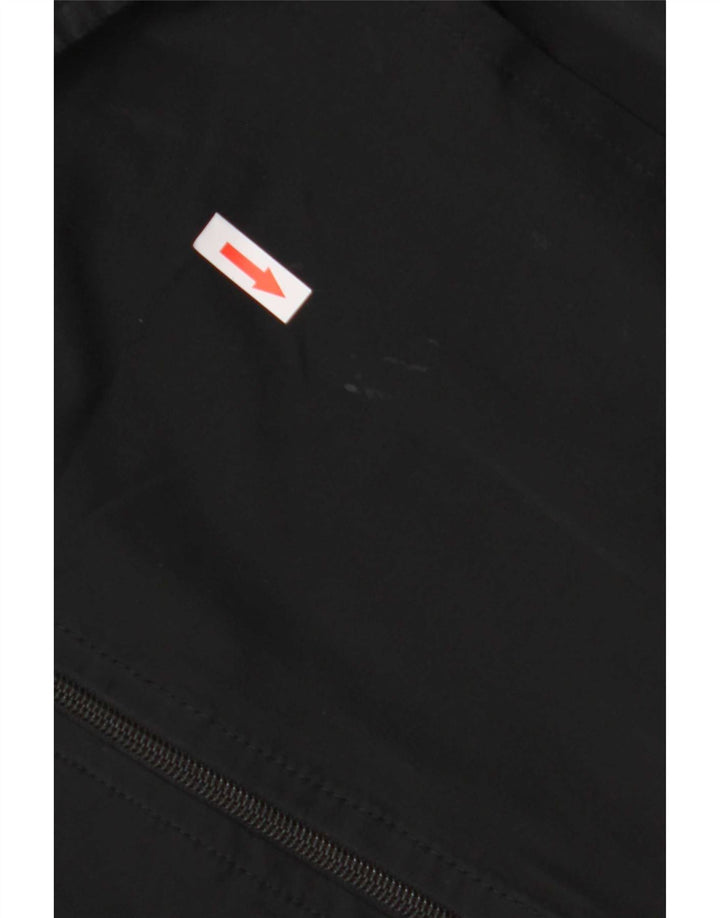 Abito a trapezio a maniche lunghe da donna Hugo Boss UK 10 piccolo poliestere nero