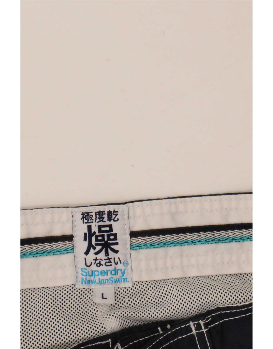 Pantaloncini da bagno grafici da uomo Superdry grandi blu navy