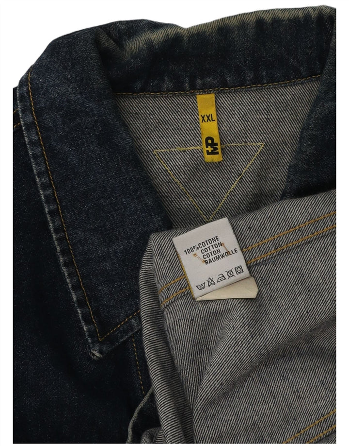 Giacca di jeans da uomo Meltin' Pot UK 44 2XL Cotone blu