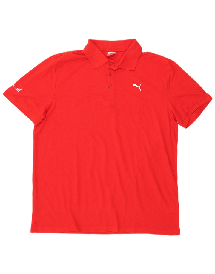 Polo PUMA da uomo 2XL rossa in cotone