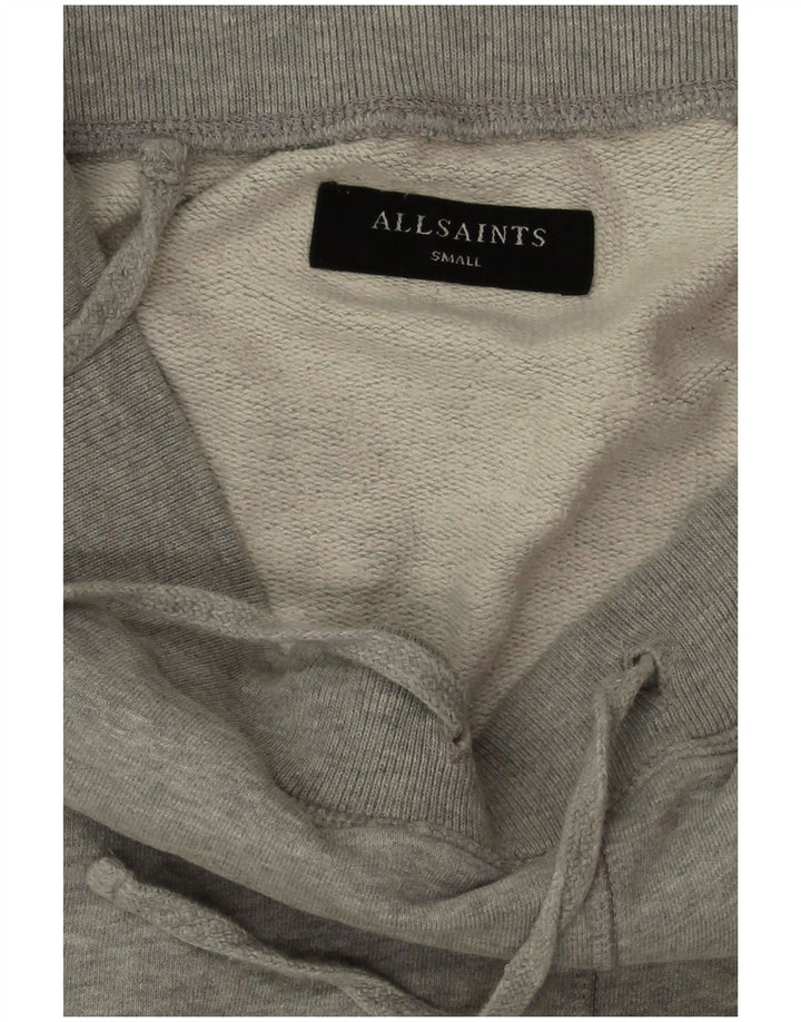 Pantaloni da tuta da uomo All Saints, pantaloni da jogging, piccoli, in cotone grigio screziato
