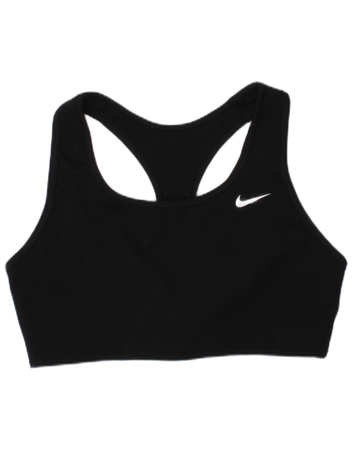 Top reggiseno sportivo Nike da donna, medio, nero, sportivo
