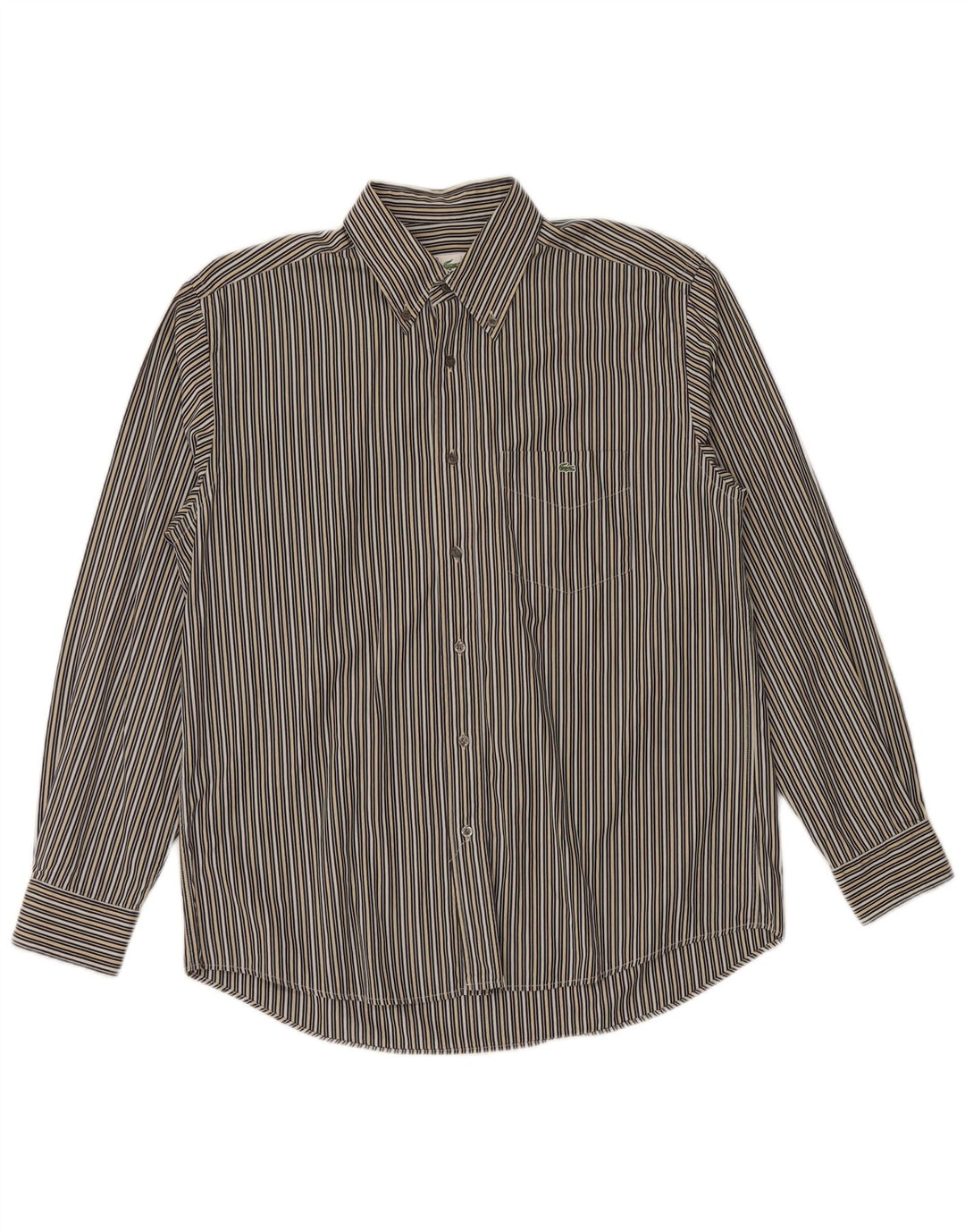 Camicia da uomo Lacoste taglia 40 cotone gessato medio multicolore