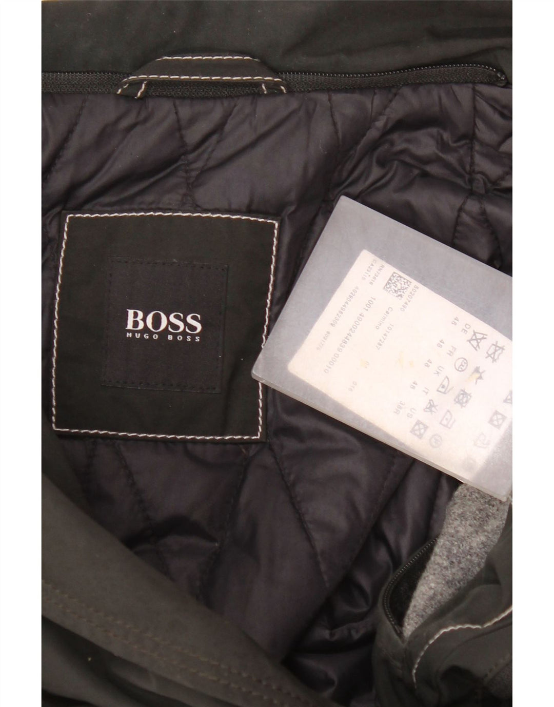 Giacca utility da uomo Hugo Boss EU 48 poliestere nero medio