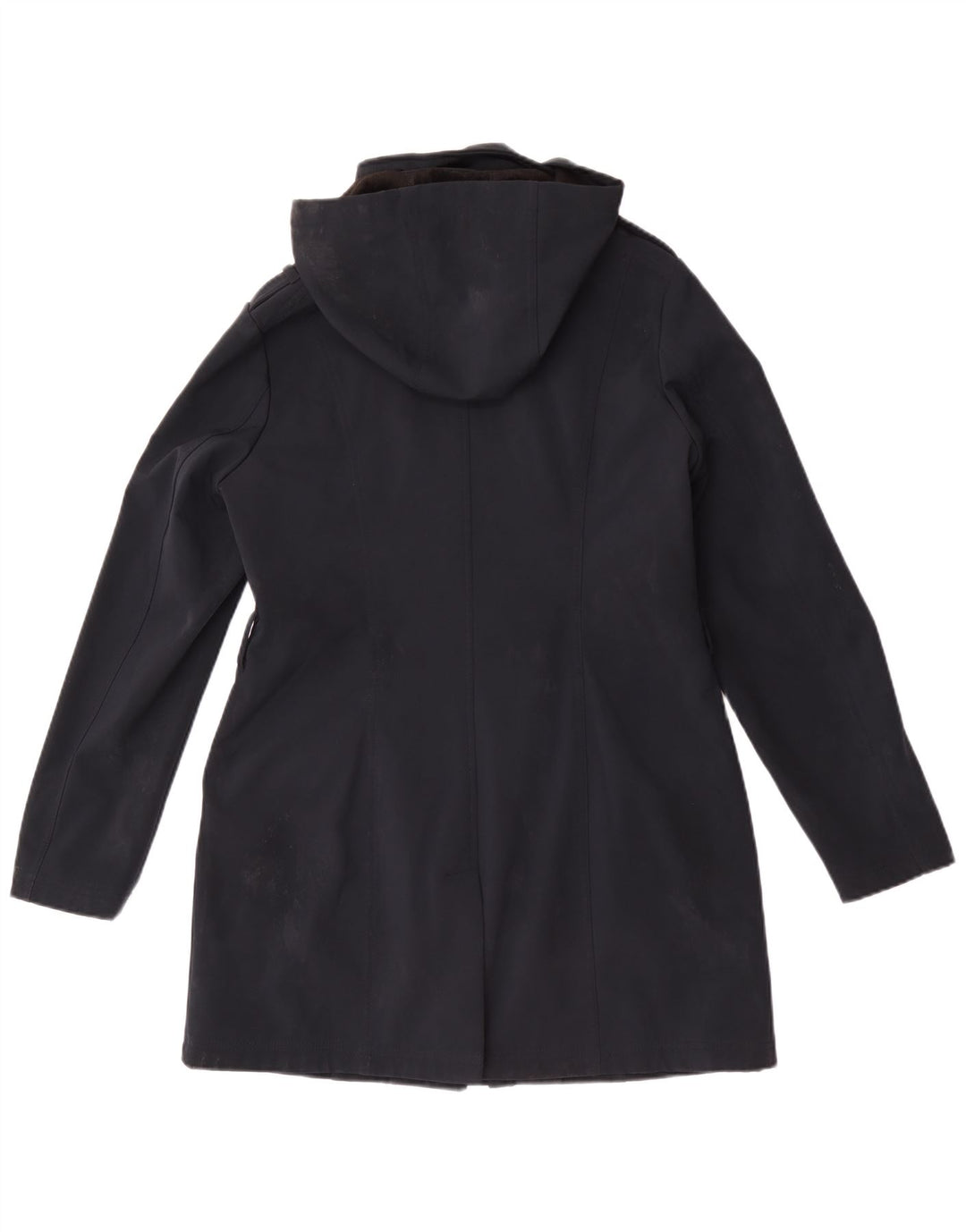 Cappotto militare con cappuccio da donna Michael Kors UK 14 medio blu navy