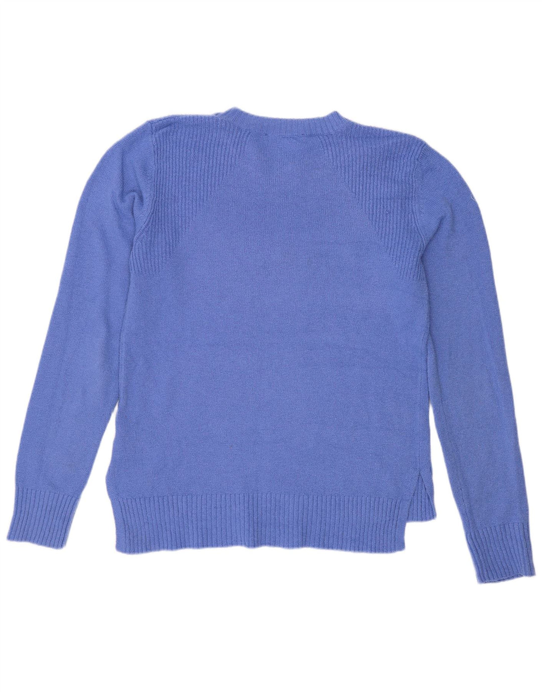 Maglione maglione girocollo da donna Oasis UK 14 Poliestere blu medio