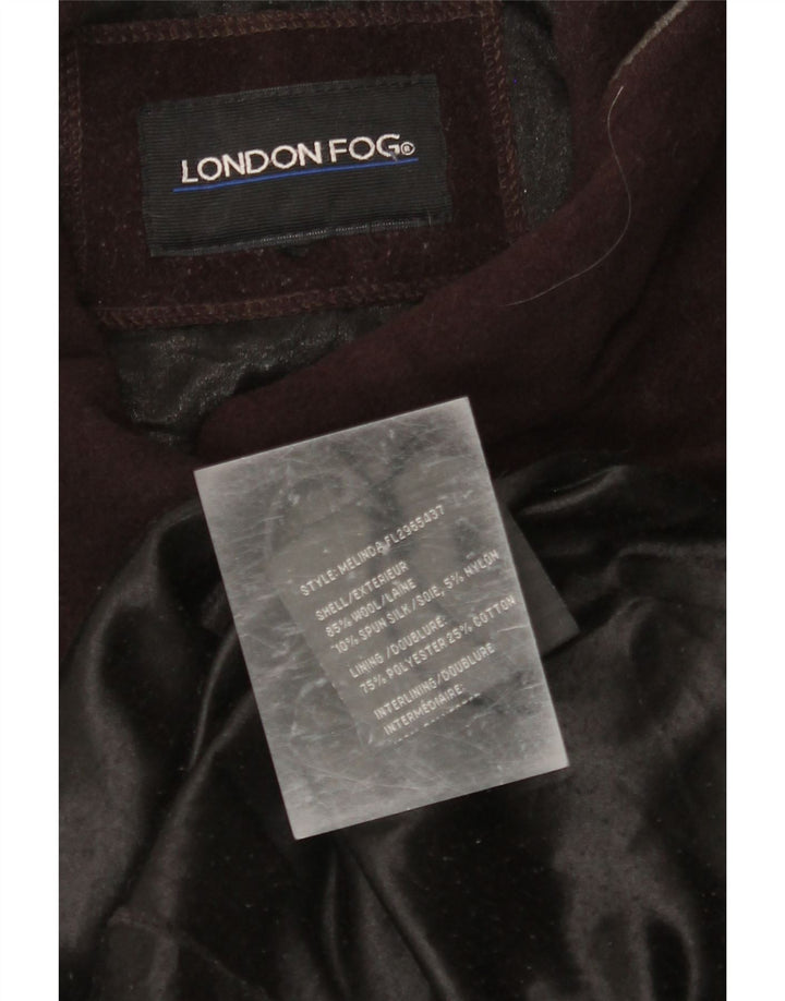 Soprabito da donna LONDON FOG UK 16 grande lana marrone