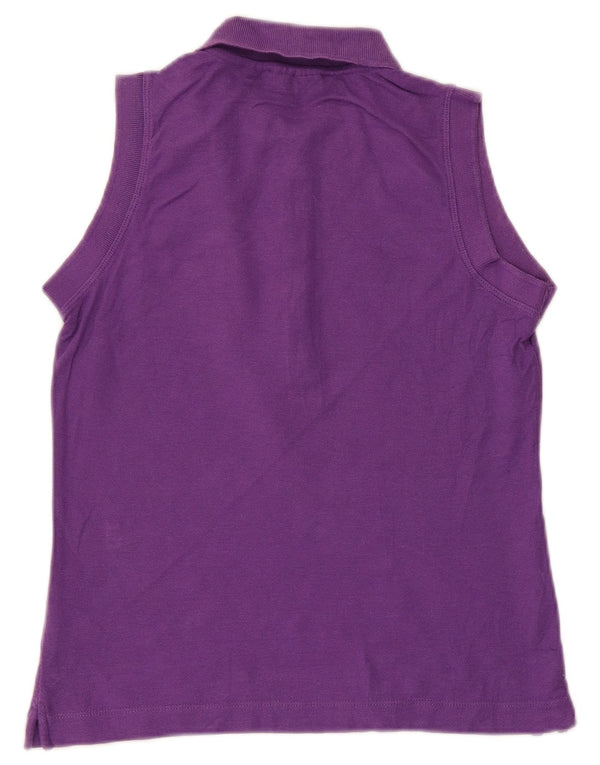Polo senza maniche da donna Fila UK 12 cotone viola medio