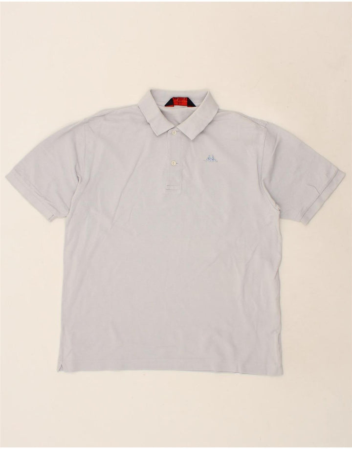 KAPPA Mens Polo Shirt Medium Grey Cotton Vintage Kappa and Second-Hand Kappa from Messina Hembry 