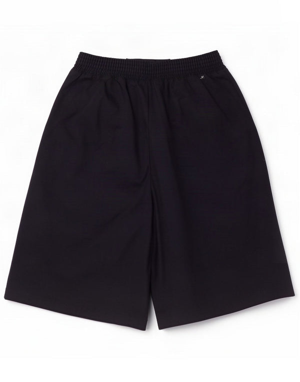Lacoste Pantaloncini casual a gamba larga da donna a vita alta IT 46 Large W32 Blu navy