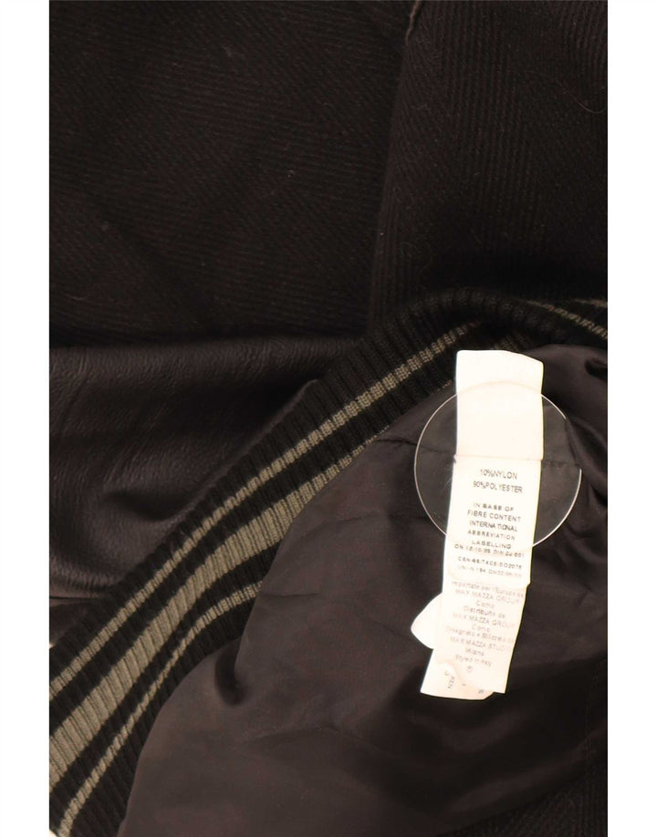 Giacca college da uomo vintage UK 42 XL nylon nero