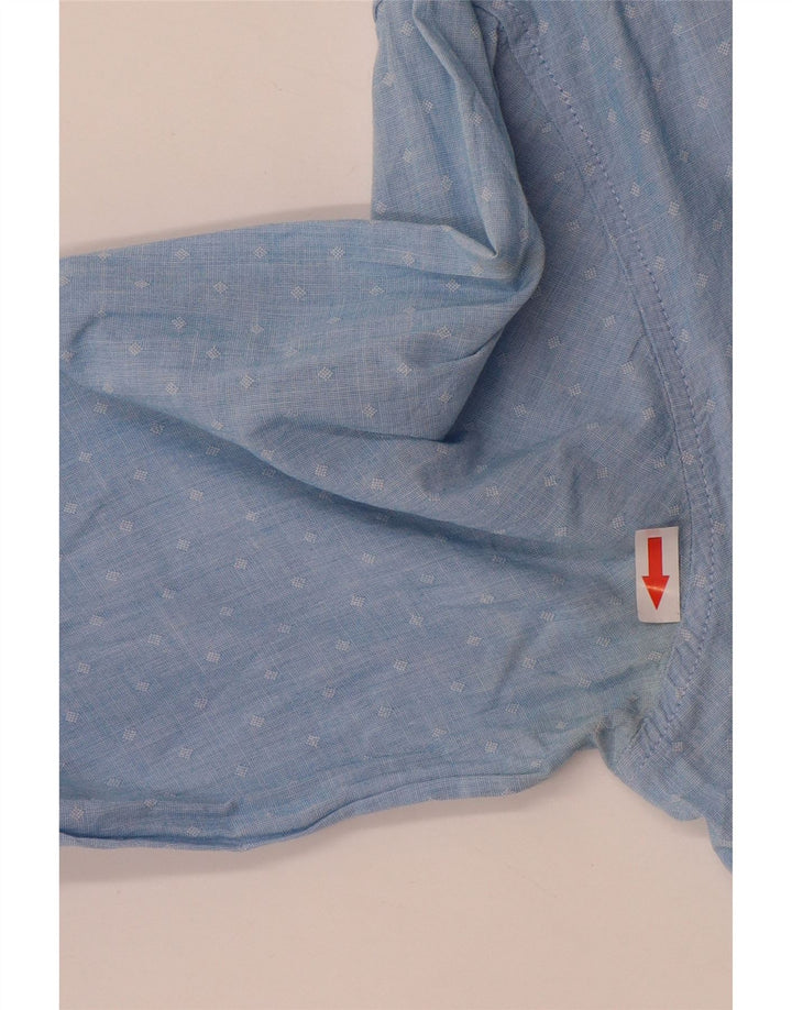 Camicia Hugo Boss da uomo vestibilità regolare in cotone maculato blu medio