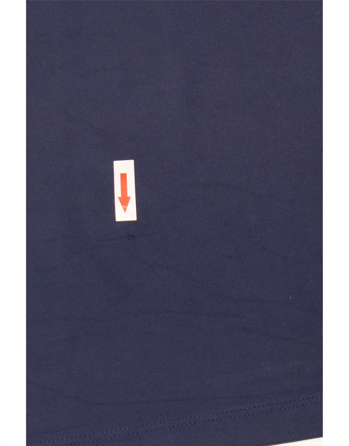 T-shirt NIKE da uomo Dri Fit Top medio in poliestere blu navy