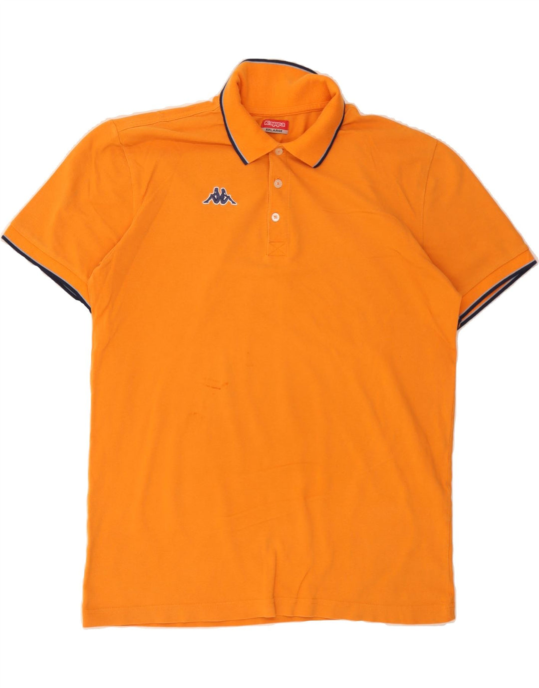 KAPPA Mens Polo Shirt 2XL Orange Cotton Vintage Kappa and Second-Hand Kappa from Messina Hembry 