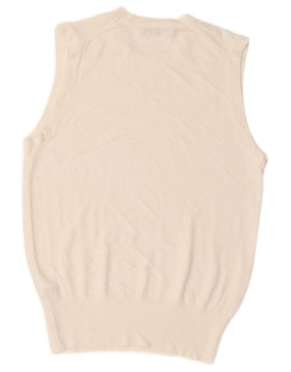 Canotta canotta da donna Zara UK 12 viscosa bianco sporco medio