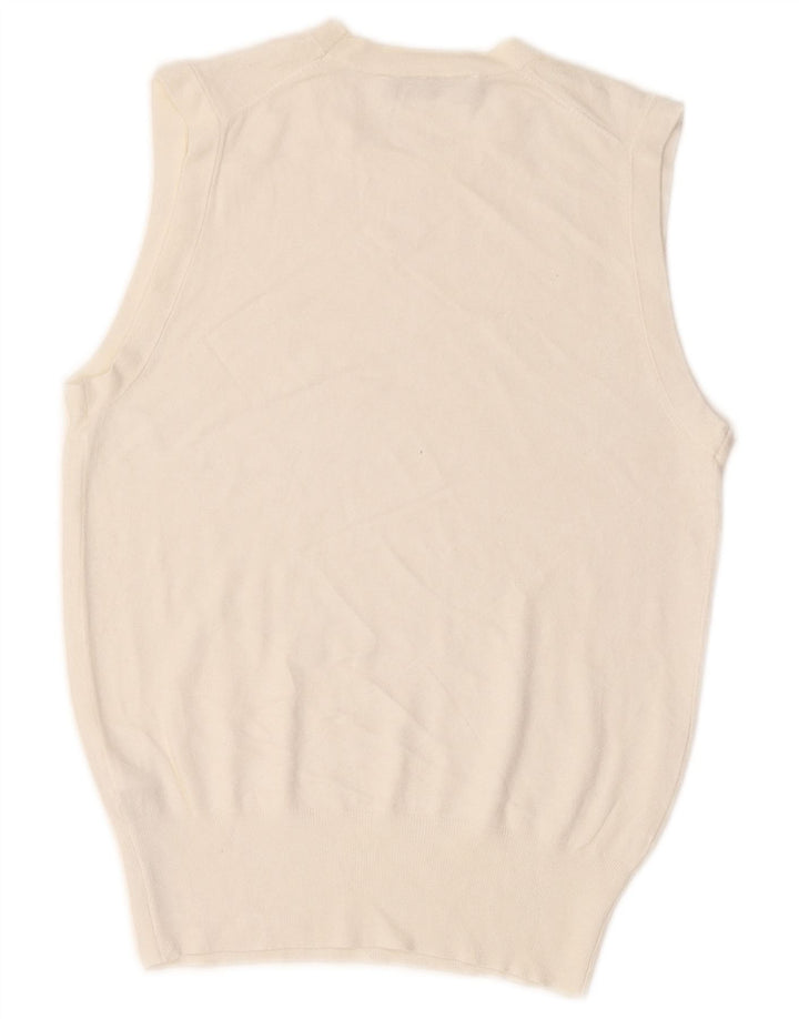 Canotta canotta da donna Zara UK 12 viscosa bianco sporco medio