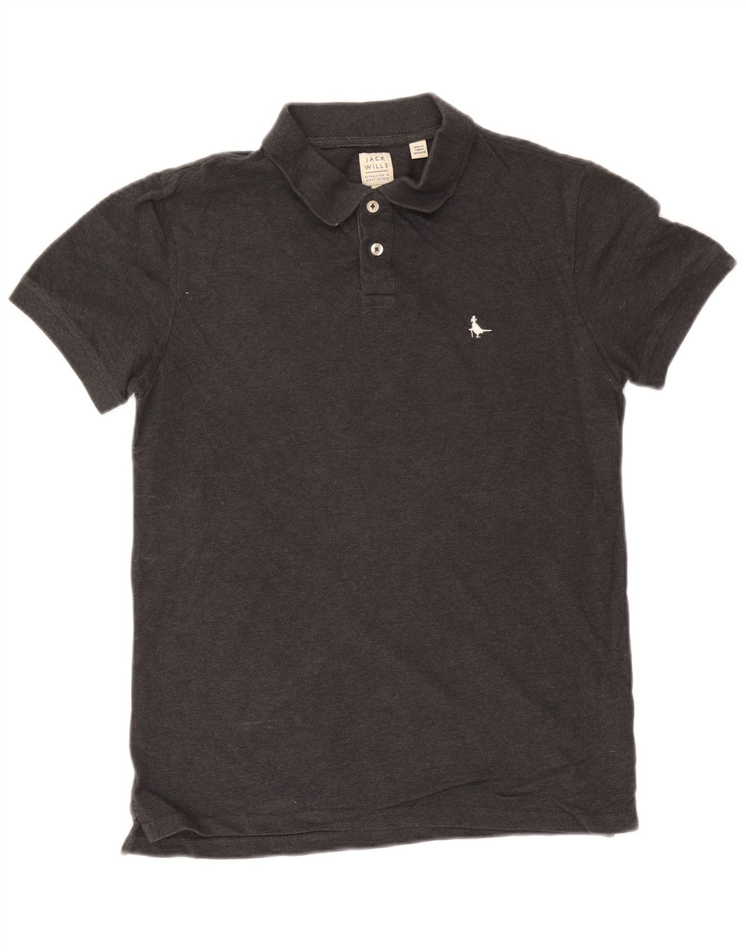 Polo da uomo Jack Wills piccola in cotone grigio