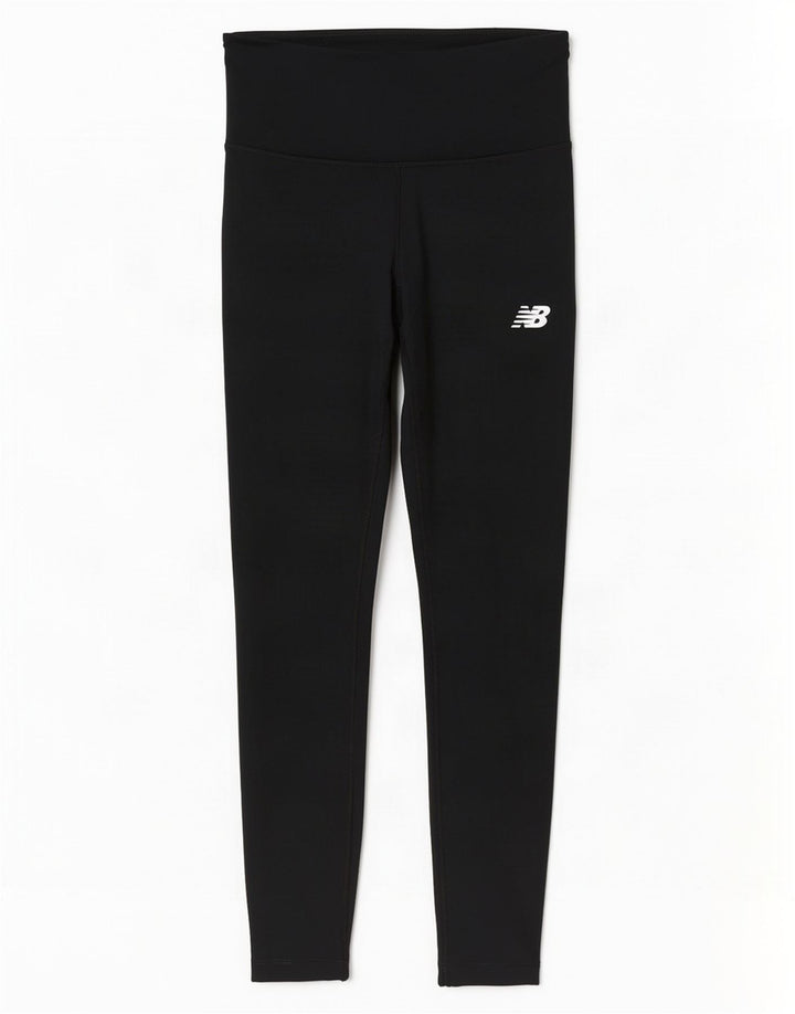 Leggings da donna New Balance UK 10 piccoli poliestere nero