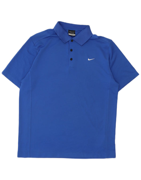Polo Nike da uomo Dri Fit grande blu in poliestere