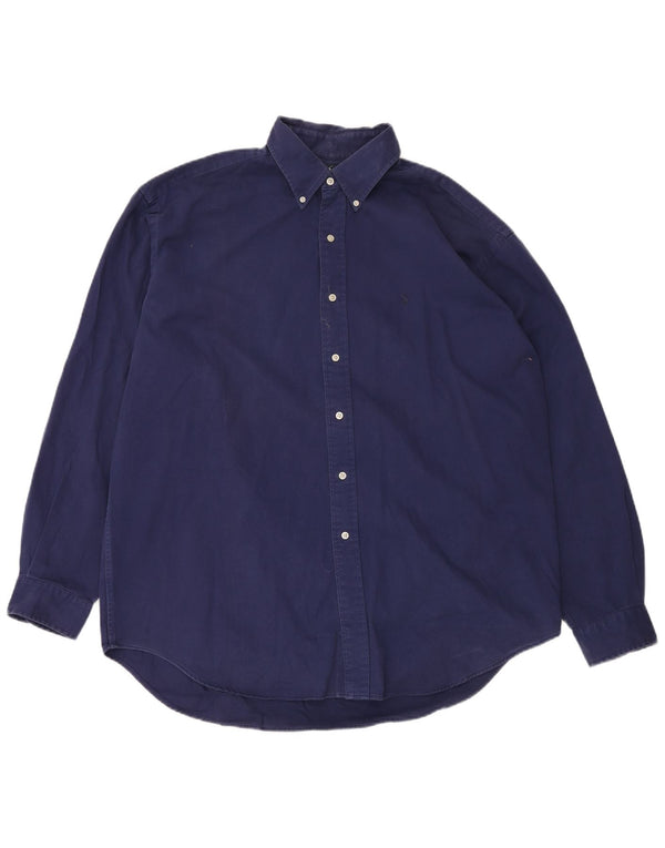 Camicia Blake da uomo Ralph Lauren XL in cotone blu navy
