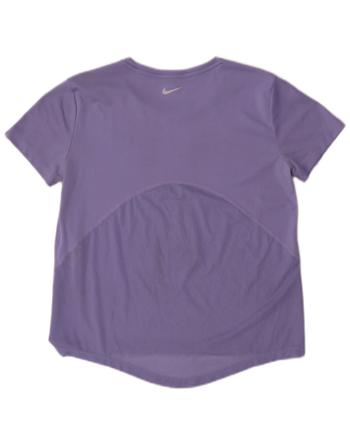 T-shirt Nike Dri Fit da donna Top UK 10 Small Viola Poliestere